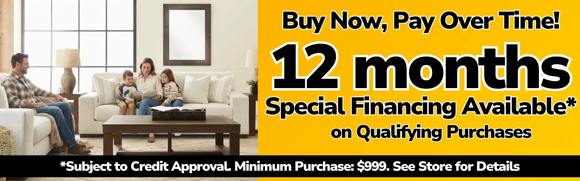 Financing 12 Month Banner